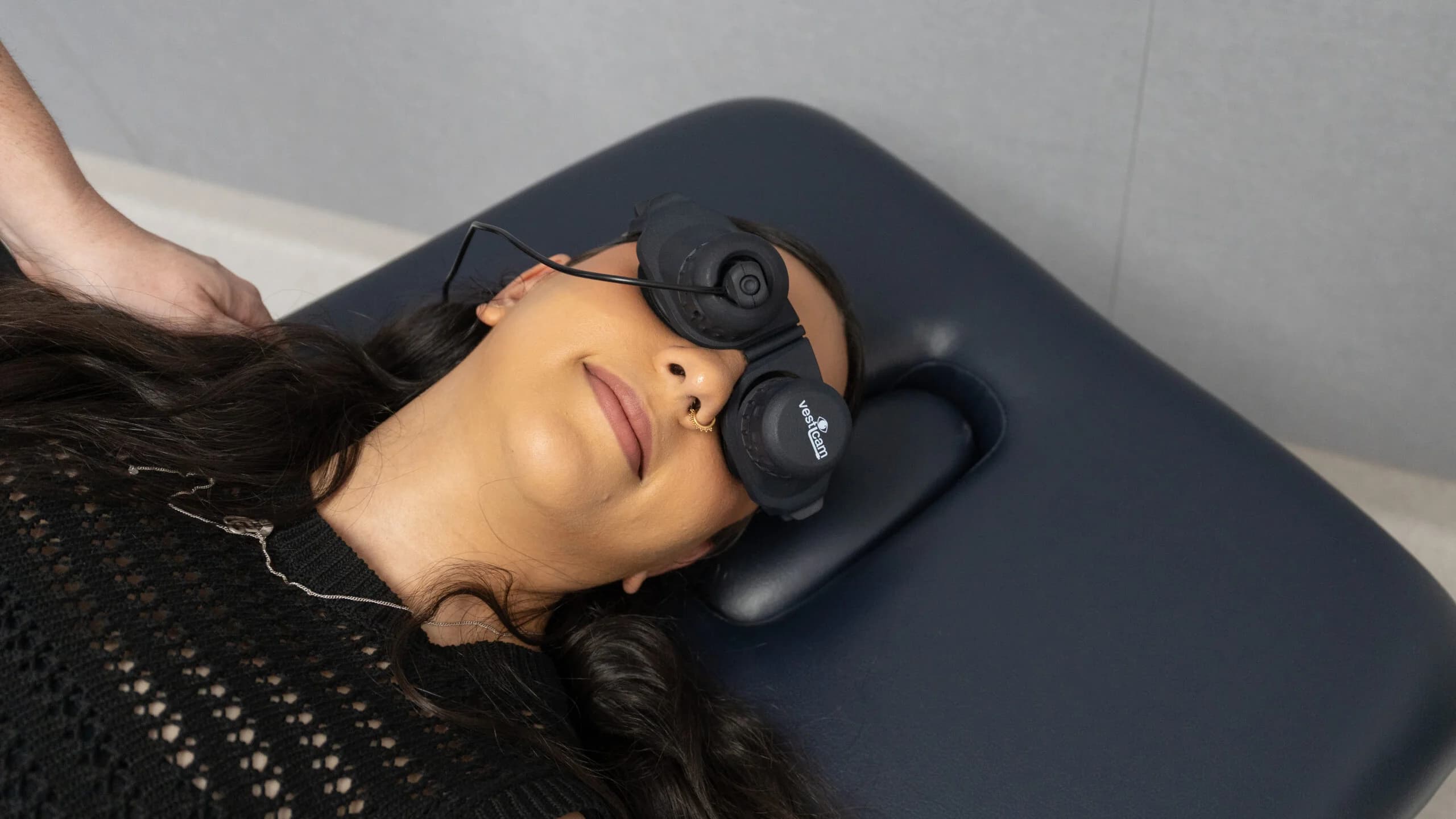 Patient doing test at Simba Health